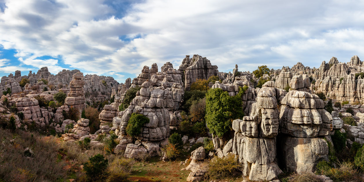 Vista panorámica El Torcal de Antequera