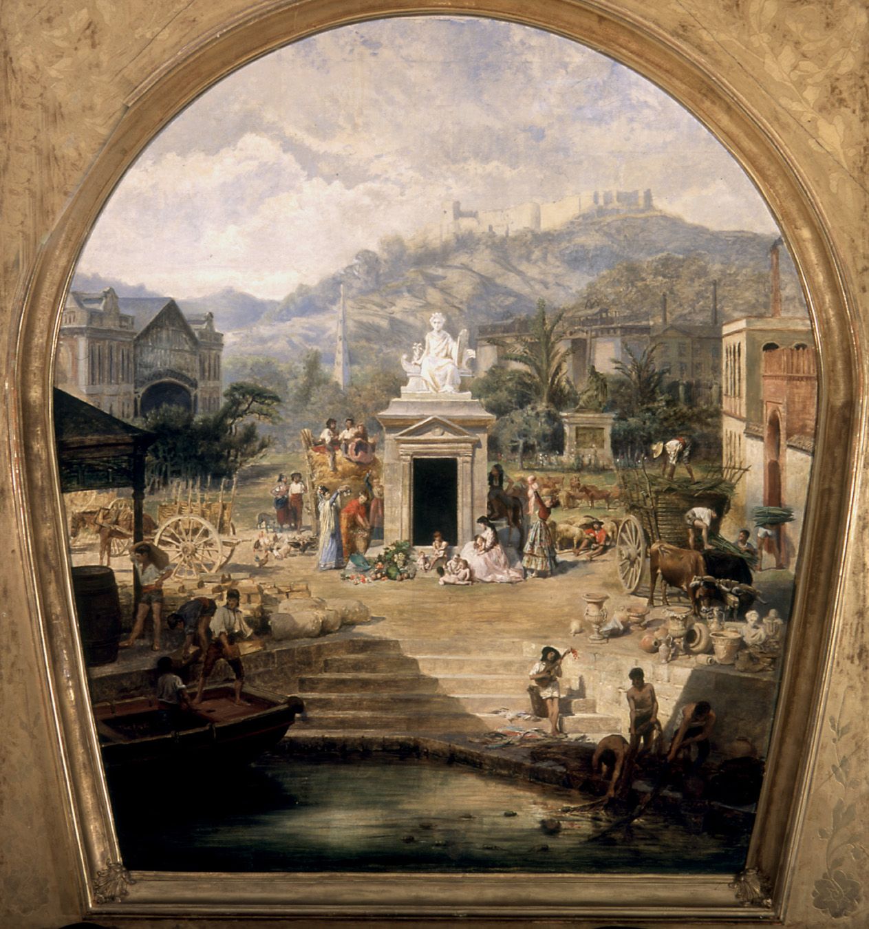 Alegoría de la Historia, Industria y Comercio de Málaga