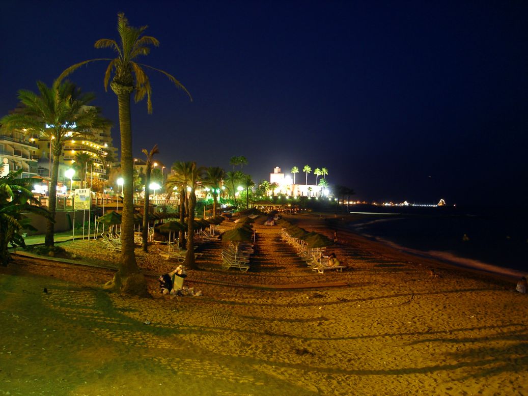 La noche en la Playa del Bilbil