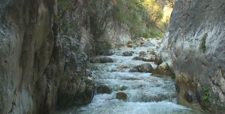 Río Chillar, ruta de senderismo