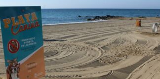 Plage canine du Castillo Sohail à Fuengirola